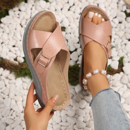 🔥Last Day 60% OFF - leather comfortable slippers