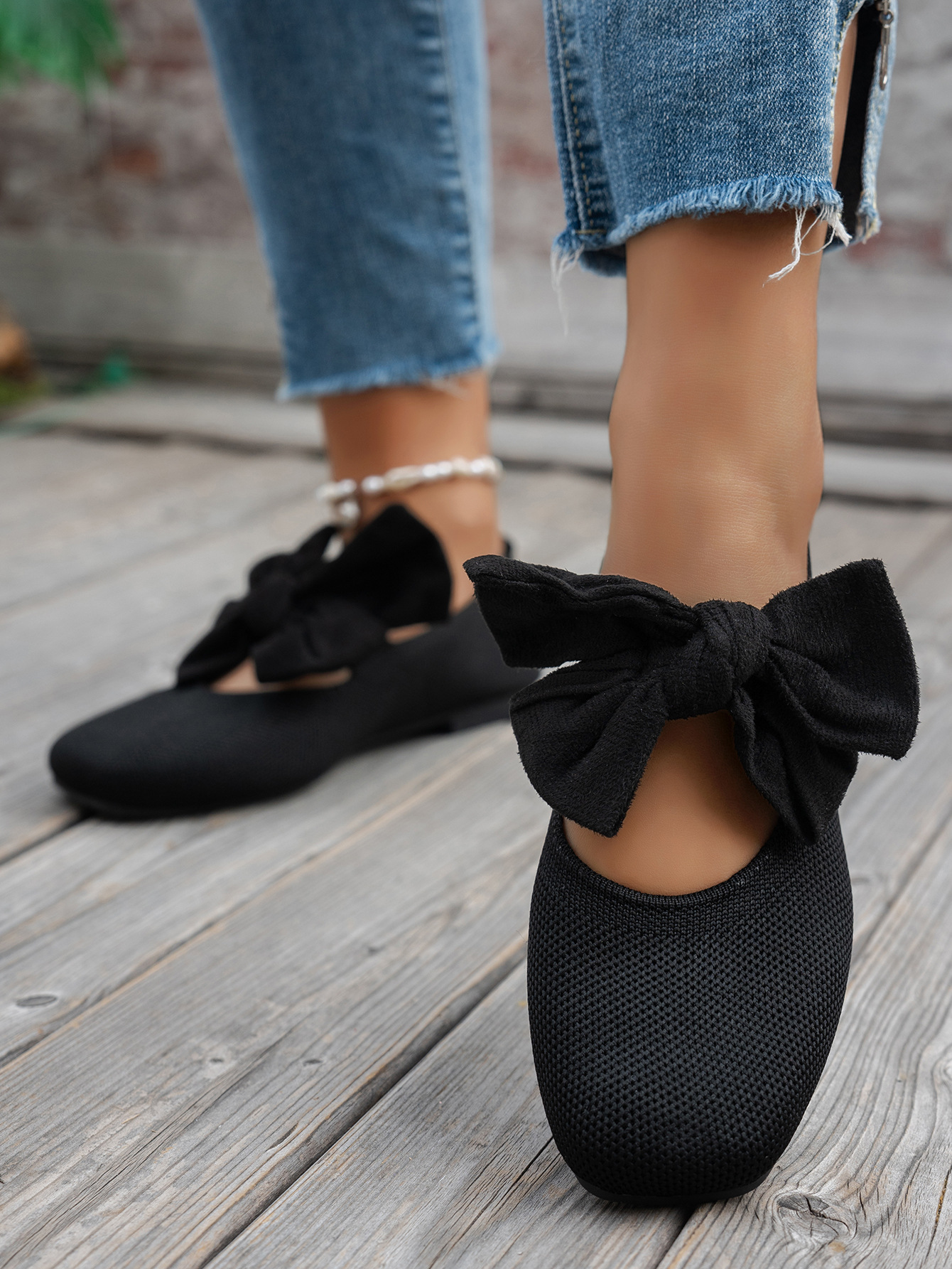 Bow-tie comfortable casual flat shoes ( BUY 2 FREE SHIPPING )