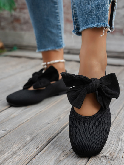 Bow-tie comfortable casual flat shoes ( BUY 2 FREE SHIPPING )