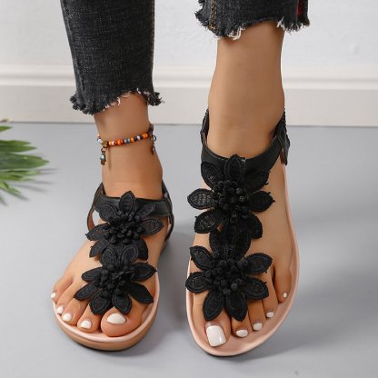 🔥Last Day 60% OFF - Bohemian floral flat sandals