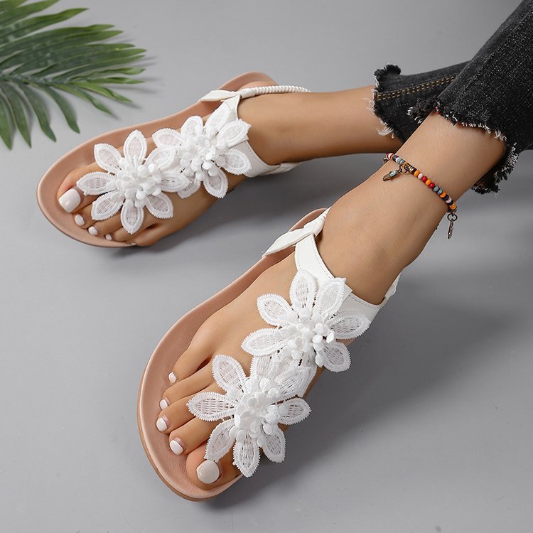 🔥Last Day 60% OFF - Bohemian floral flat sandals
