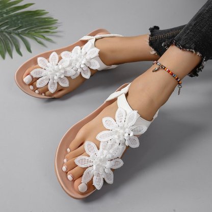 🔥Last Day 60% OFF - Bohemian floral flat sandals