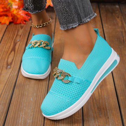 🔥Last Day 70% OFF -Women's Woven Breathable Casual Wedge Sneakers