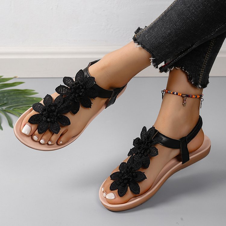 🔥Last Day 60% OFF - Bohemian floral flat sandals