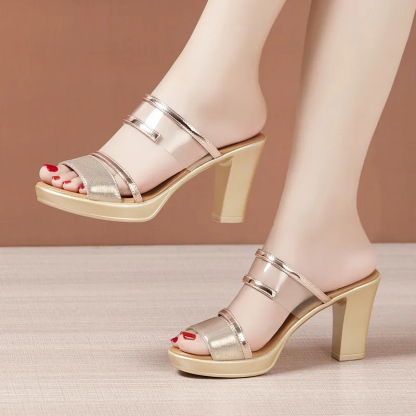 Arch Support Flat Hige Heel Sandals