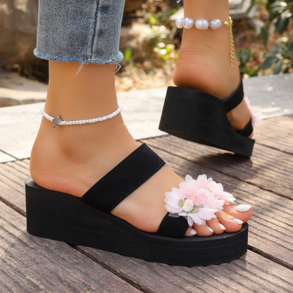 Women's Flower Platform Sandals