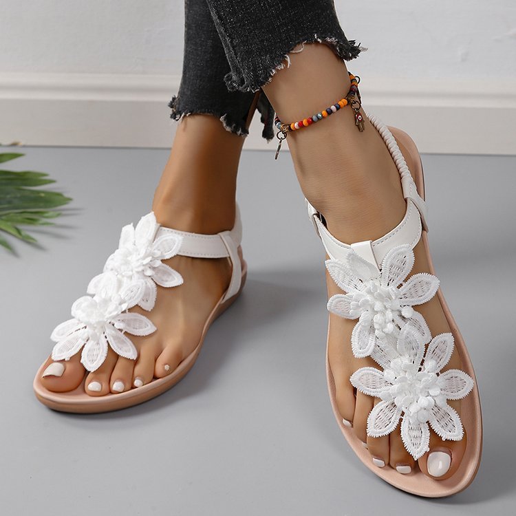 🔥Last Day 60% OFF - Bohemian floral flat sandals