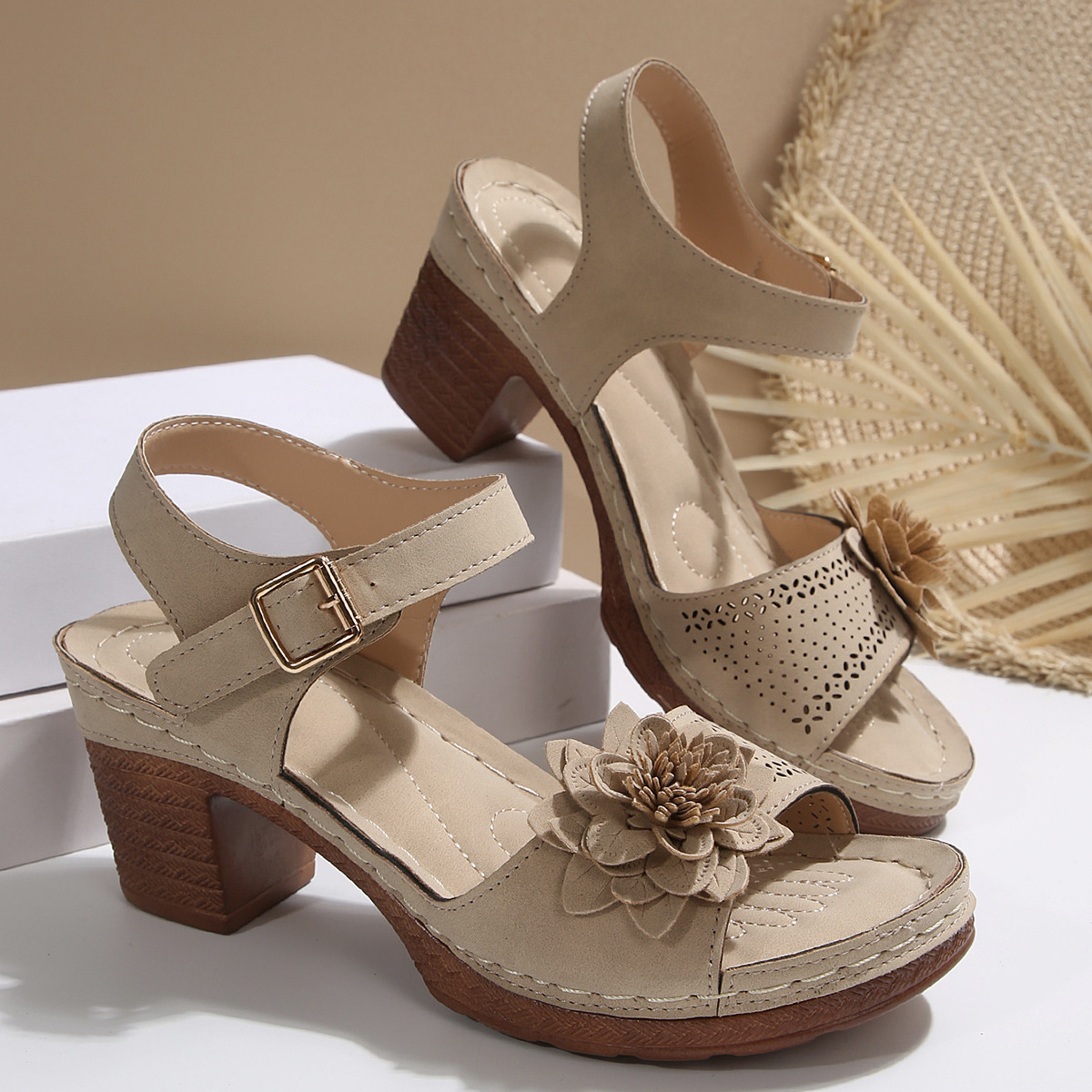 Recommended High Heel Flower Sandals ( BUY 2 FREE SHIPPING )