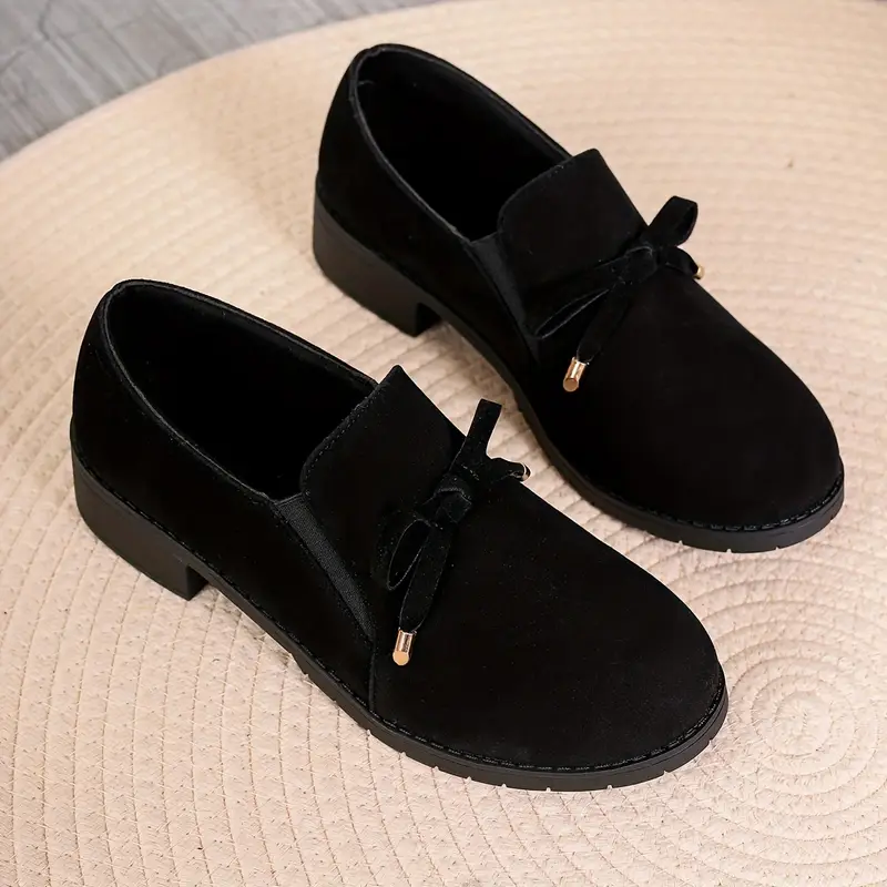 🔥Prime day 60% OFF -Womens Retro Bowknot Flat Shoes