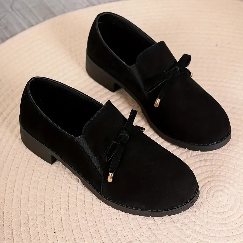 🔥Prime day 60% OFF -Womens Retro Bowknot Flat Shoes