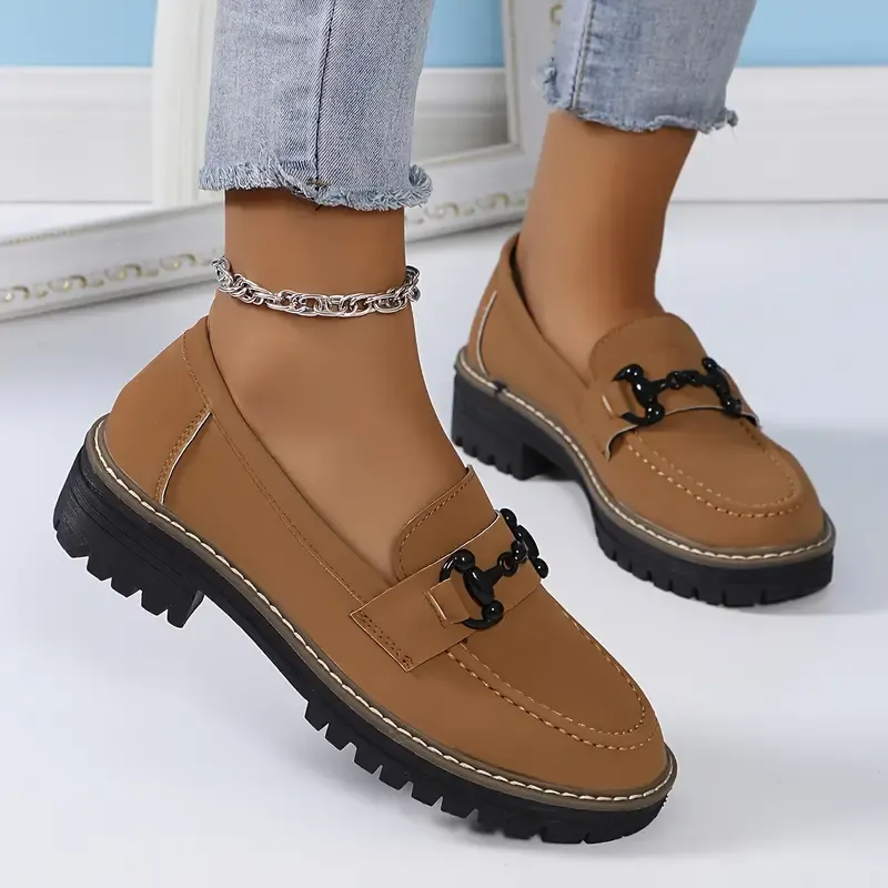 Stylish Comfort Loafers - Soft, Breathable, Round-Toe Design