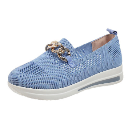 🔥Last Day 70% OFF -Women's Woven Breathable Casual Wedge Sneakers