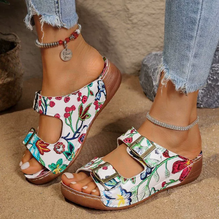 🔥Last Day 60% OFF - Casual belt buckle comfortable sandals