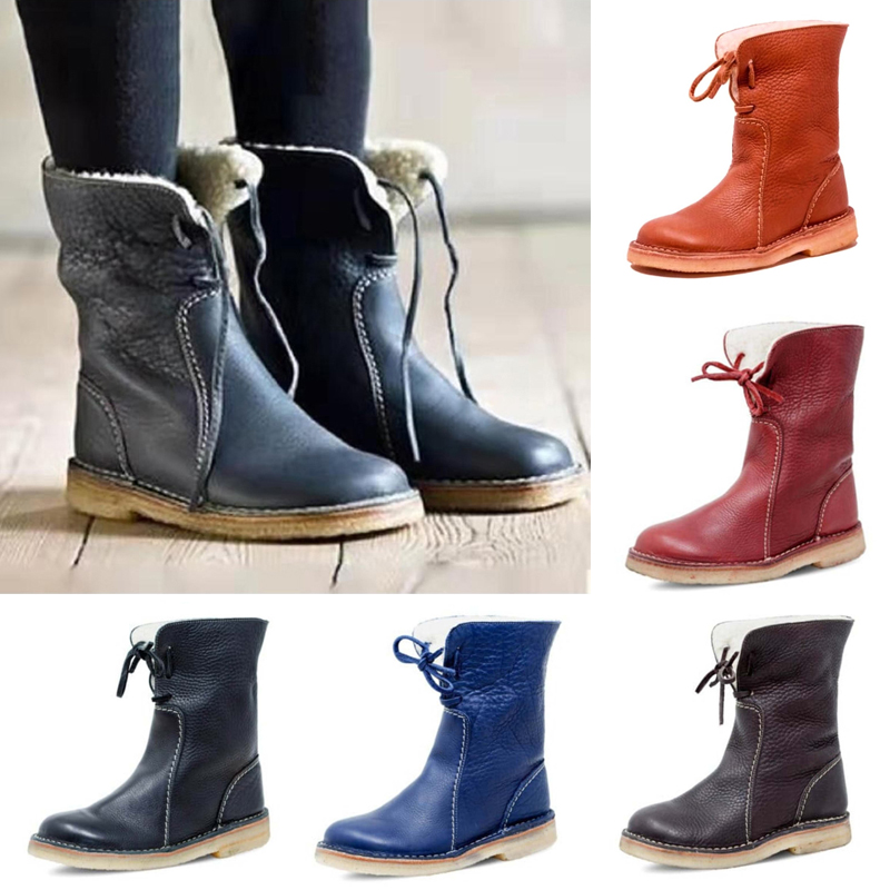 Orthopedic Waterproof Leather Snow Boots