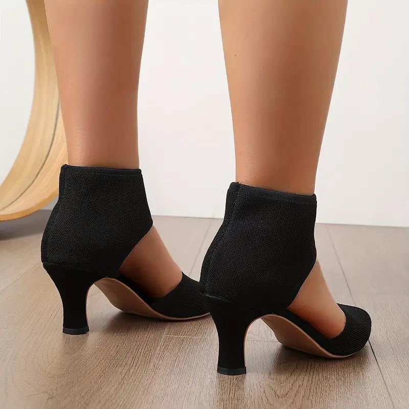 High Heel with Elastic Back Sandals