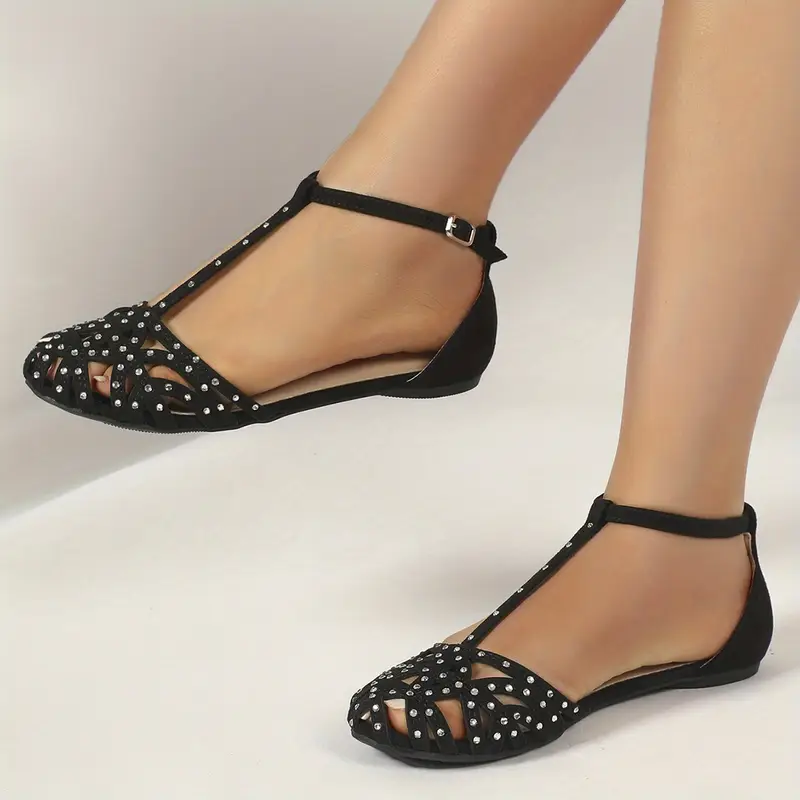 [Copy]🔥Last Day Promotion 50% OFF - Women's Rhinestone Butterfly Decor Flat Sandals