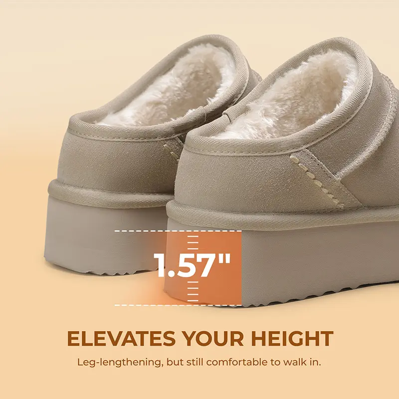 Genuine Suede Warm Cushioned Mini Ankle Booties ( BUY 2 FREE SHIPPING )