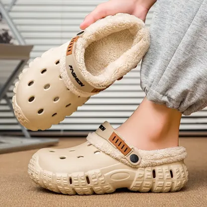 Men's & Women's Warm Indoor/Outdoor Slippers with Soft Fleece Lining