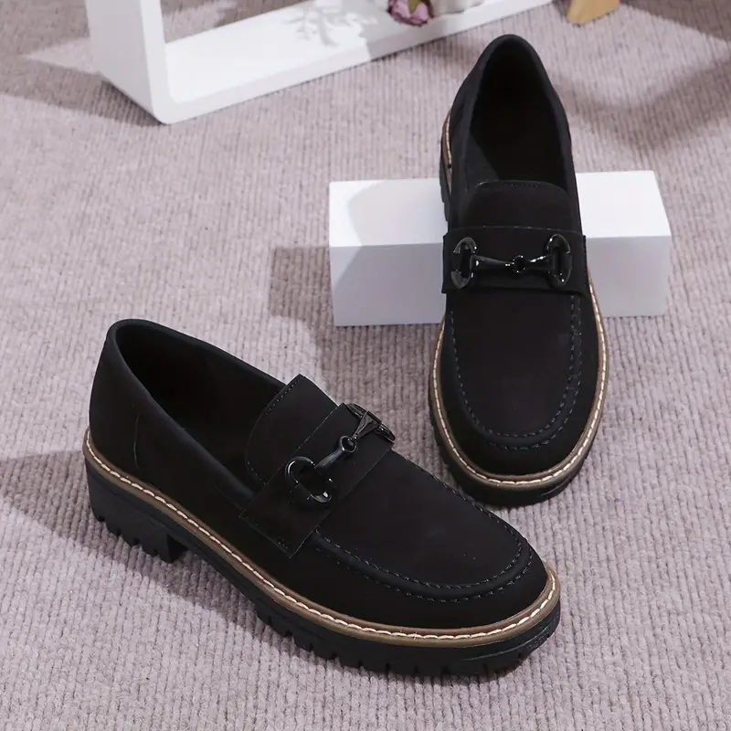 Stylish Comfort Loafers - Soft, Breathable, Round-Toe Design