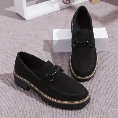 Stylish Comfort Loafers - Soft, Breathable, Round-Toe Design