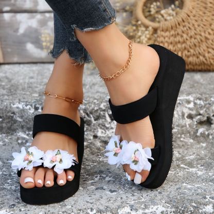 Women's Flower Platform Sandals