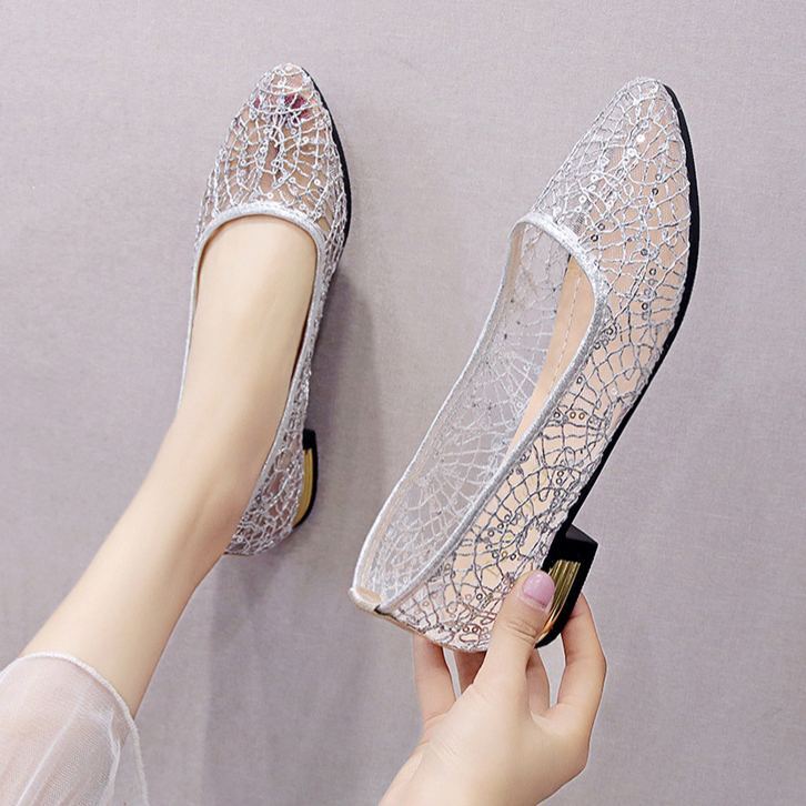 🔥Last Day 70% OFF - Women's Hollow Mesh Fashionable Casual Flat-soled Loafers