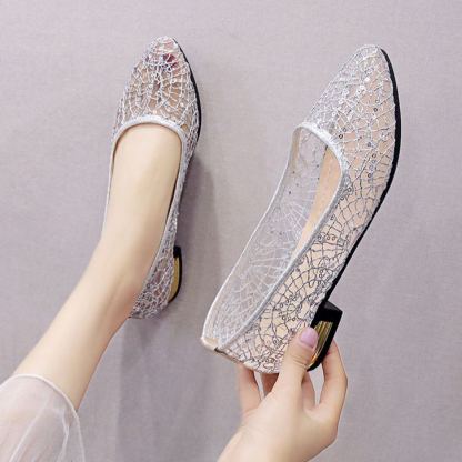 🔥Last Day 70% OFF - Women's Hollow Mesh Fashionable Casual Flat-soled Loafers