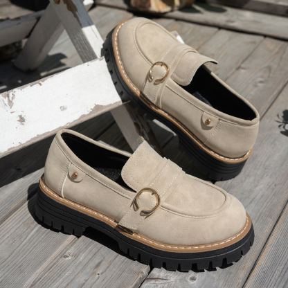 🔥Last Day 50% OFF - Women's Comfortable British Style Retro Slip-on Shoes