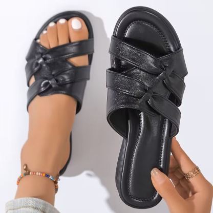 🔥Last Day 60% OFF - Comfortable, Non-Slip Flat Sandals for Women in Larger Sizes