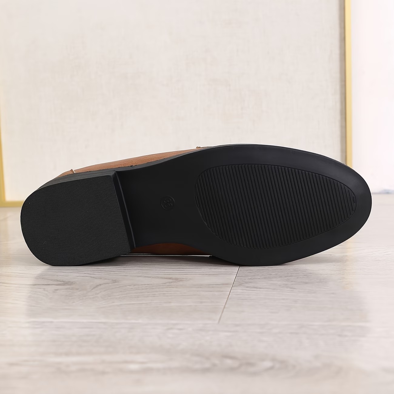 Women's Slip-On Penny Loafers with Round Toe