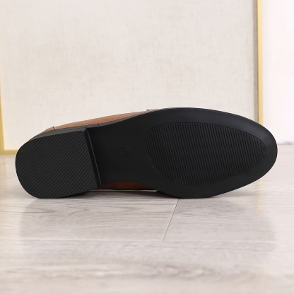 Women's Slip-On Penny Loafers with Round Toe