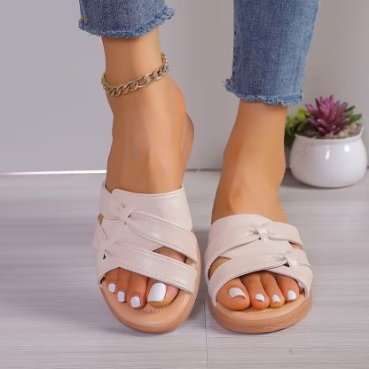 🔥Last Day 60% OFF - Comfortable, Non-Slip Flat Sandals for Women in Larger Sizes