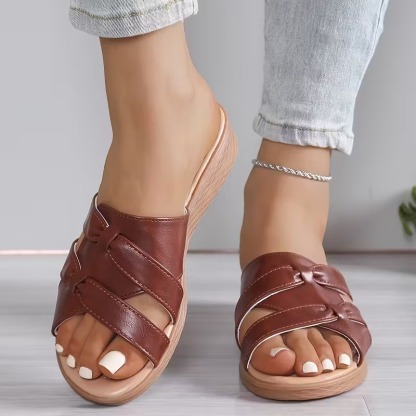 🔥Last Day 60% OFF - Comfortable, Non-Slip Flat Sandals for Women in Larger Sizes
