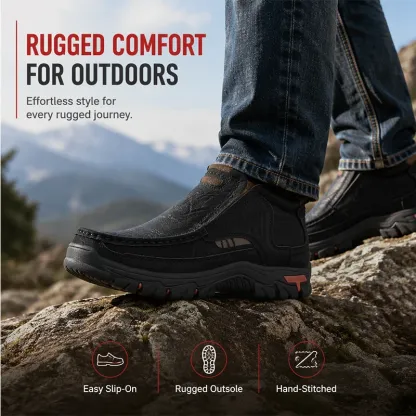 Step In & Go | Men's Comfortable Slip-On Leather Shoes⚡Free shipping