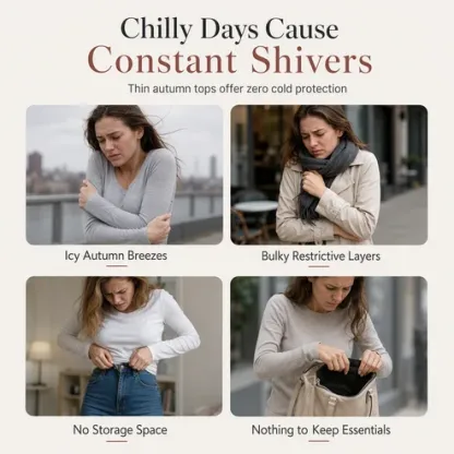 🍂Limited-Time Offer ☁️Women's Warm Crew Neck Long Sleeve Top
