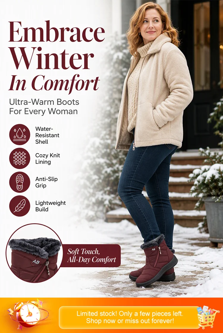 Women's Cozy Winter Waterproof Anti-Slip Orthopedic Boots