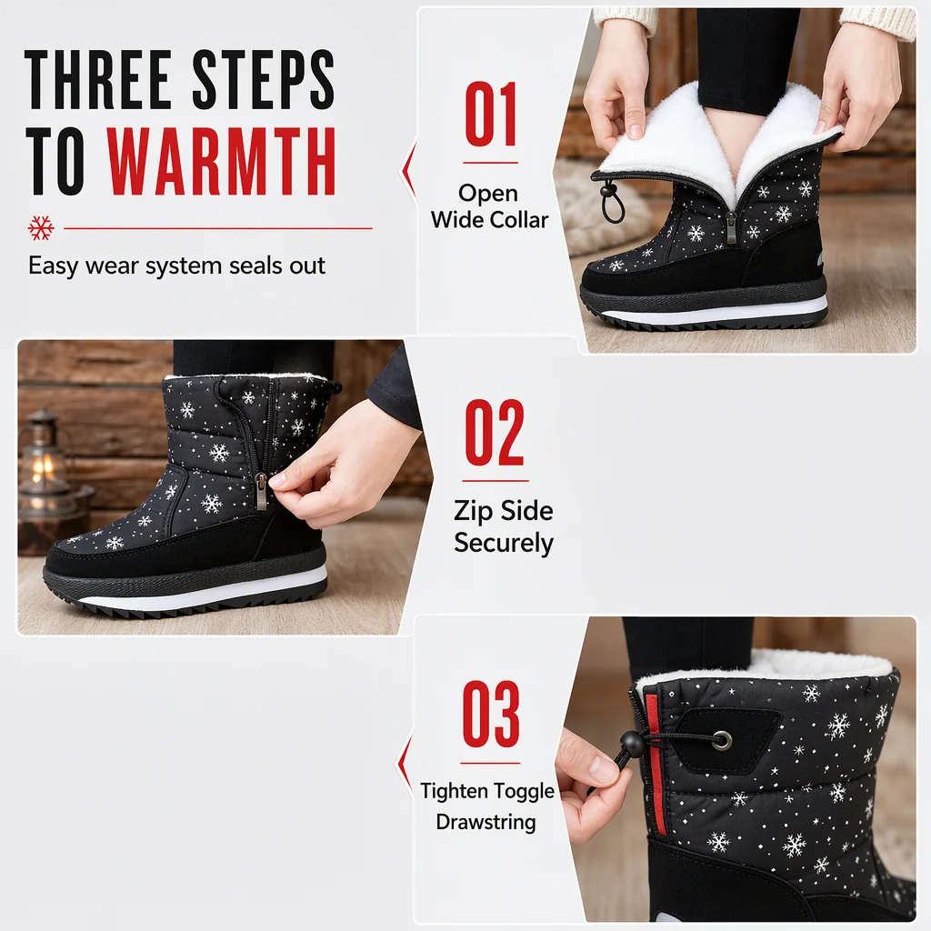 [Copy]Warm Cushioned Mini Ankle Booties ( BUY 2 FREE SHIPPING )