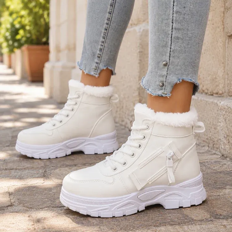 Women's Winter Warm Plush-Lined Ankle Boots
