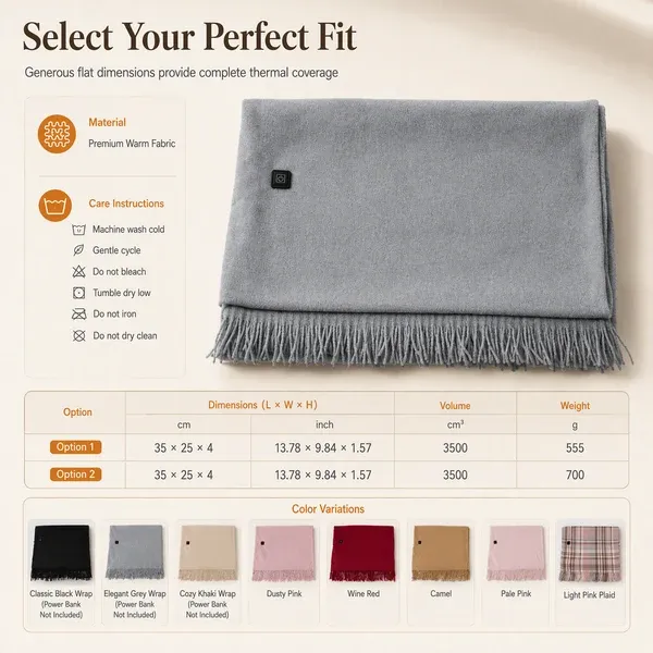 Perfect Festive Gifts❄️ Stay Warm All Winter — Portable Electric Heated Blanket Shawl