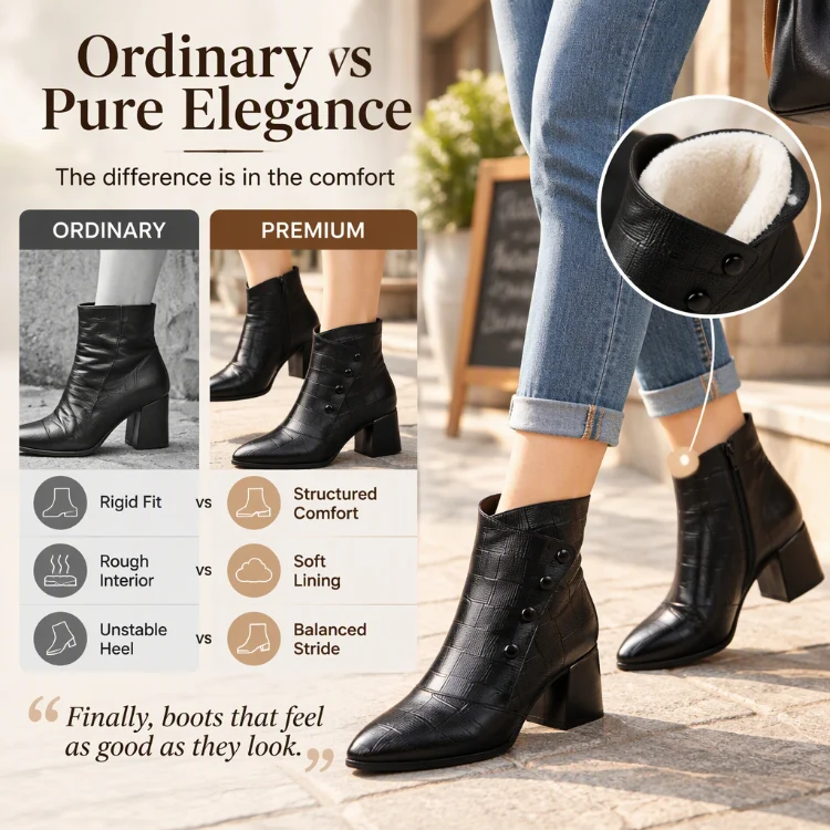 Women's Soft Leather Ankle Boots