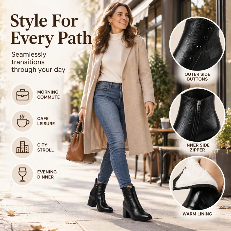 Women's Soft Leather Ankle Boots