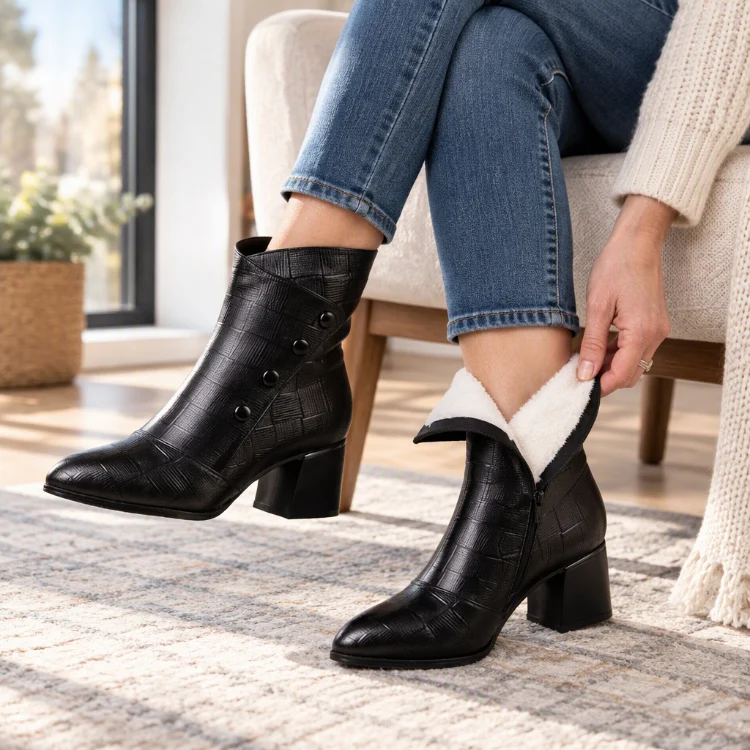 Women's Soft Leather Ankle Boots
