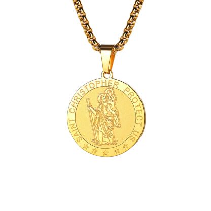 Mens St Christopher Necklace