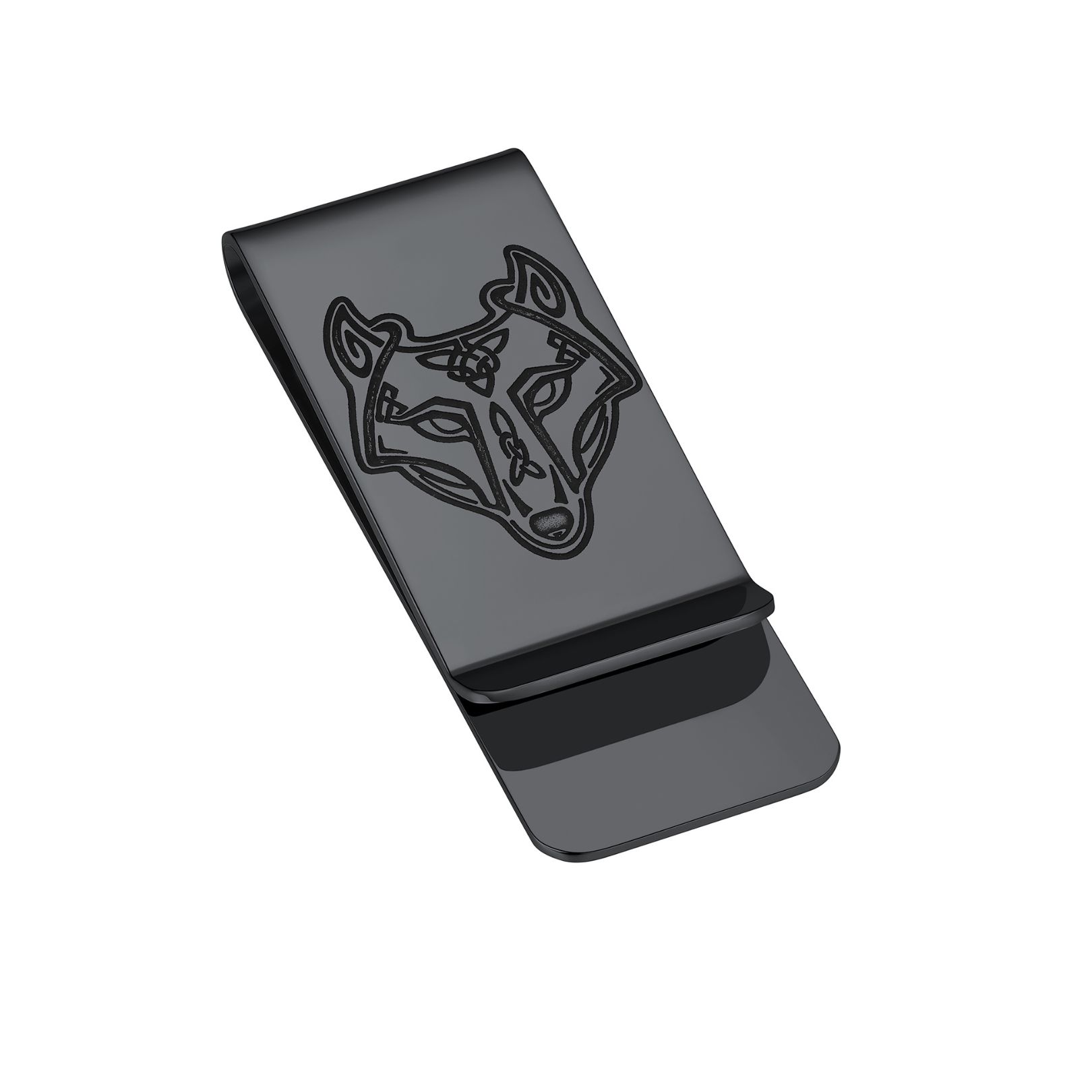 Men's Wolf Money Clip