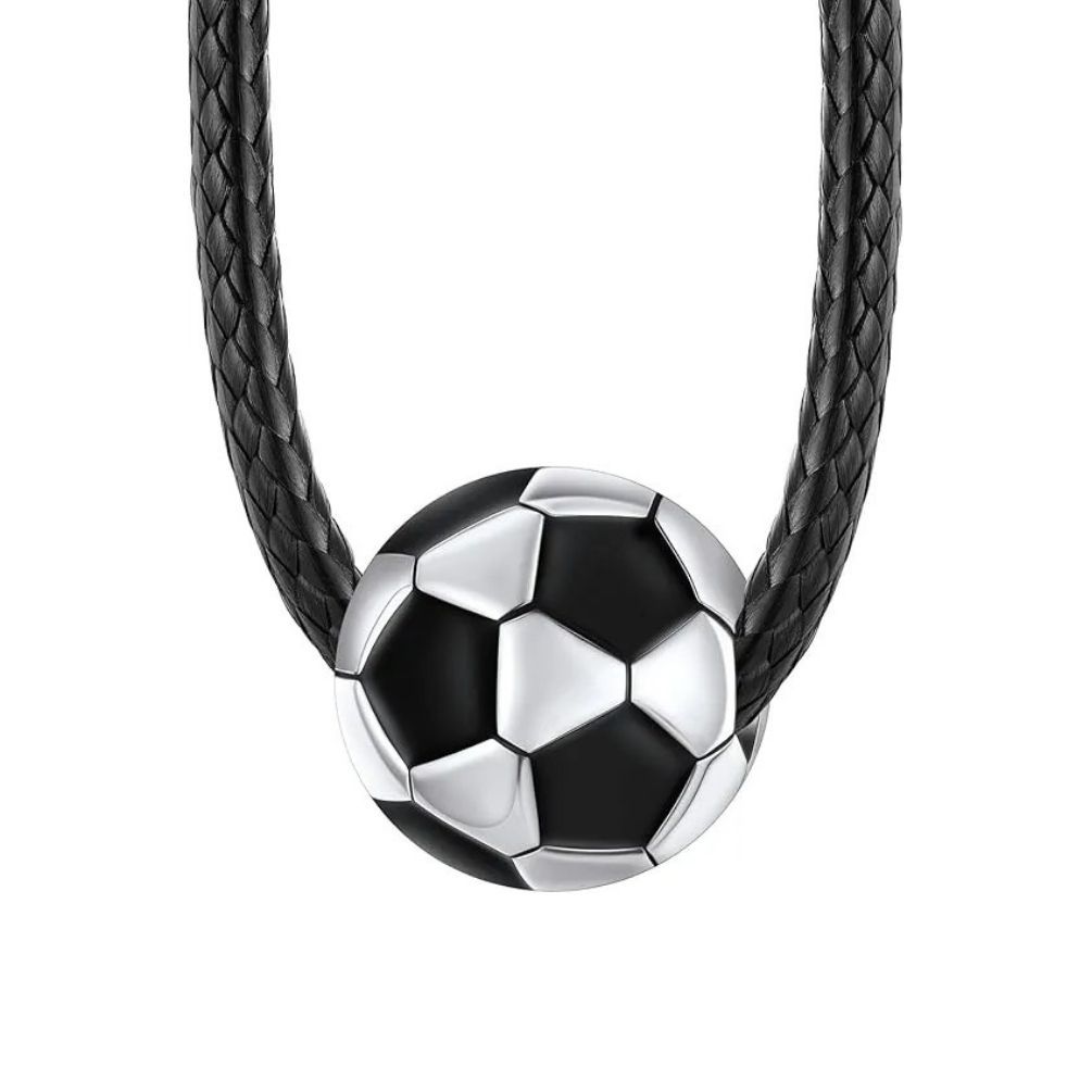 Stainless Steel Football Necklace