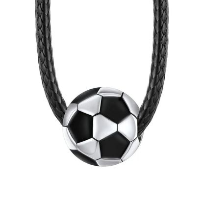 Stainless Steel Football Necklace