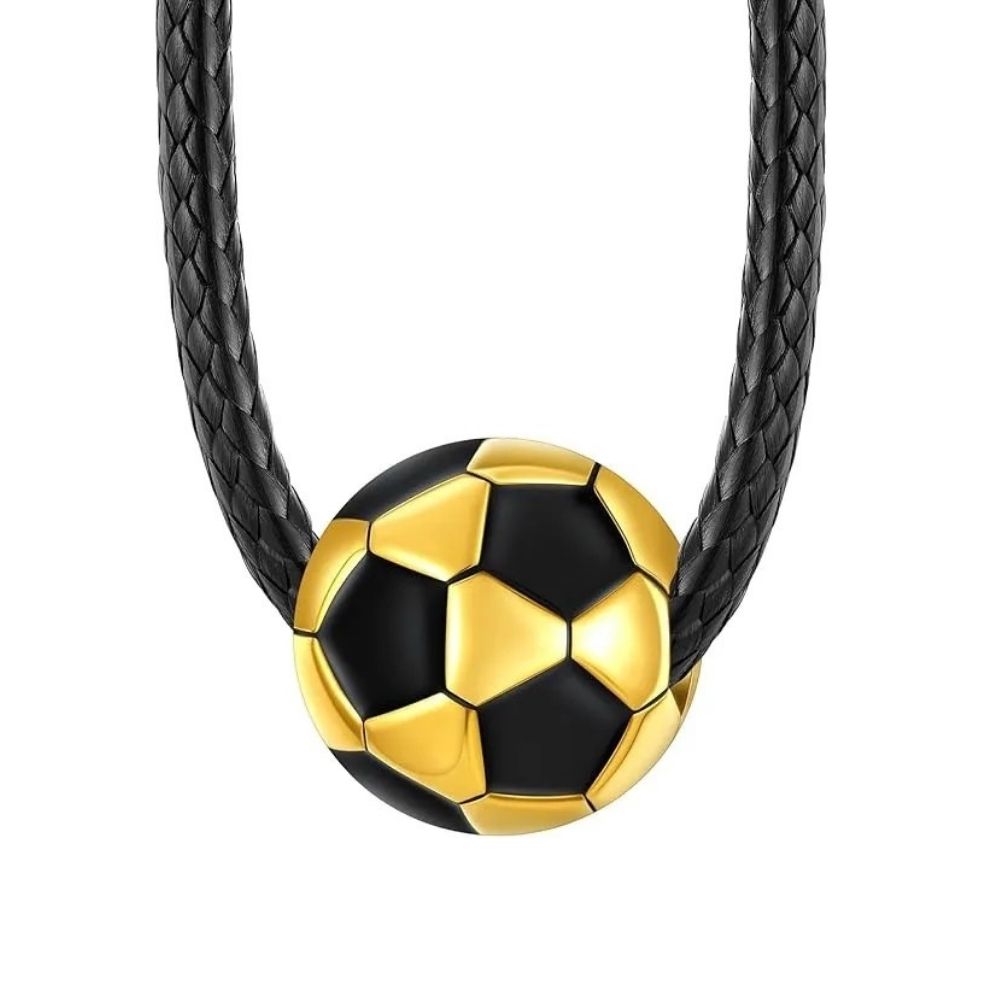 Stainless Steel Football Necklace