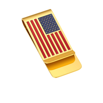 American Flag Money Clip Steel