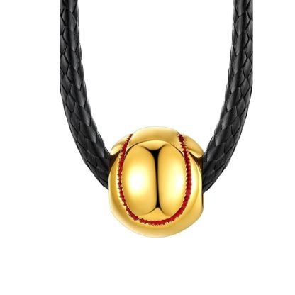 Stainless Steel Baseball Necklace