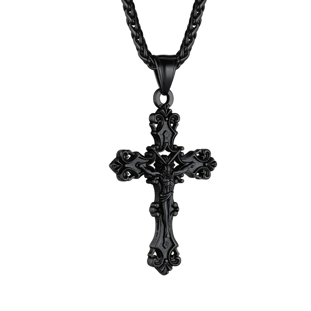 Jesus Crucifix Prayer Necklace